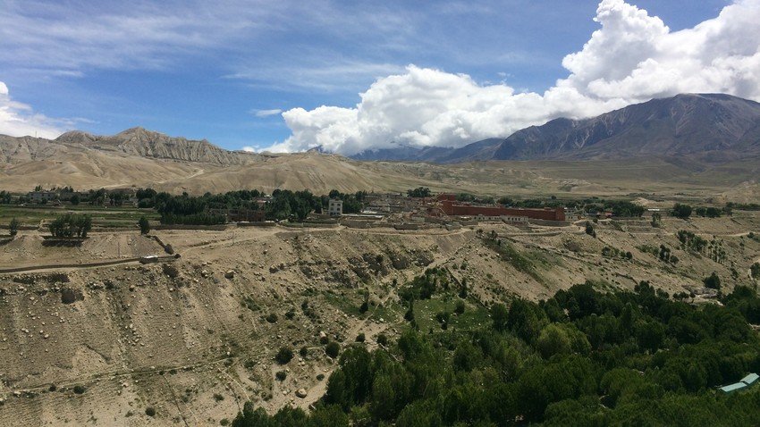 Ancient Wall City of Lo-Manthang in Upper Mustang